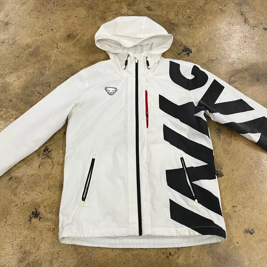 [BUNJANG] Authentic Dynafit White Windbreaker Hooded Jacket / [정품/L] 다이나핏 화이트 바람막이 후드 자켓