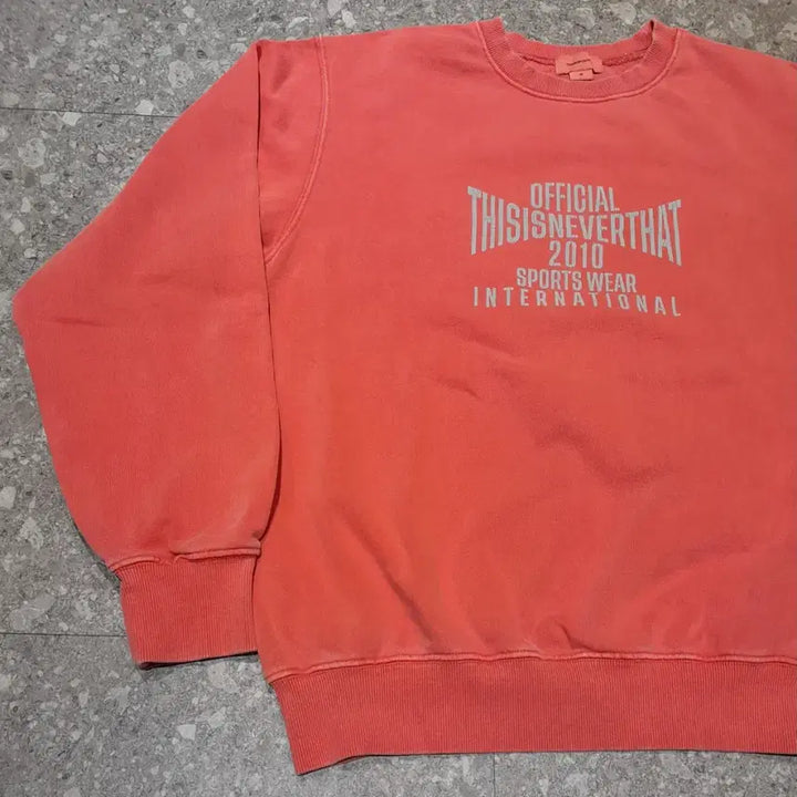 [BUNJANG] thisisneverthat Pigment Dyed Sweatshirt (M) / 디스이즈네버댓 피그먼트 다잉 스웻셔츠 (M)