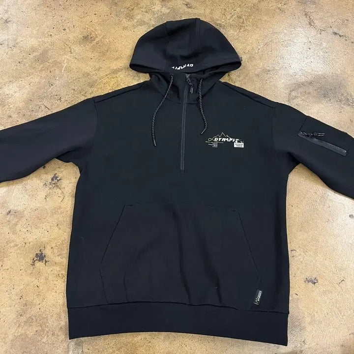 [BUNJANG] Dynafit Black Half-Zip Hoodie (XL) / [정품/XL] 다이나핏 블랙 하프집업 후드티