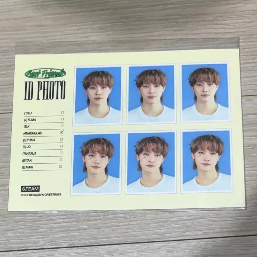 [BUNJANG] ENHYPEN Nicholas ID Photo 증명사진 Photocard / 앤팀 니콜라스 아이디포토 증사 증명사진 양도 포카 시그 시즌그리팅