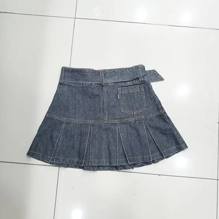 [BUNJANG] Fancyclub S Denim Skirt / Fancyclub S사이즈 데님 청치마 허리벨트 디자인 중고
