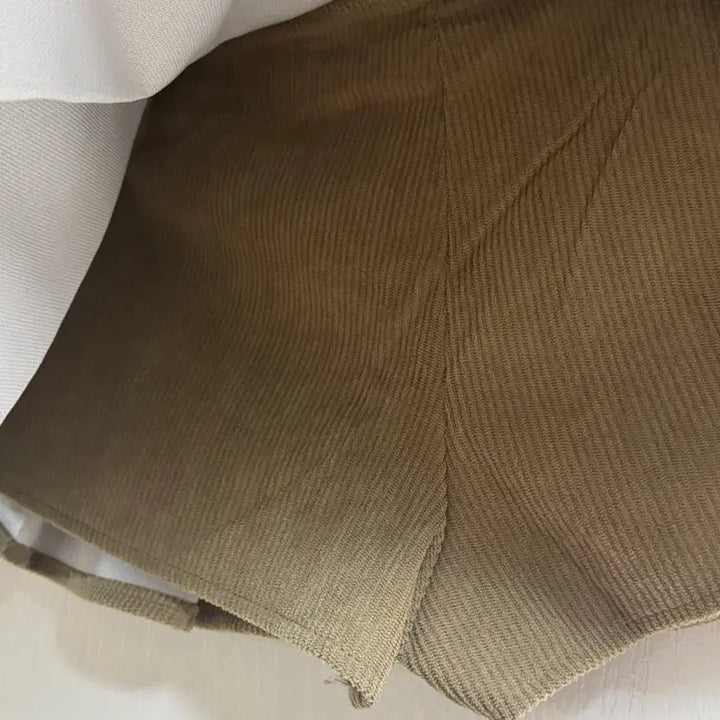 [BUNJANG] Corduroy Pleated Mini Skirt / 코듀로이 플리츠 스커트