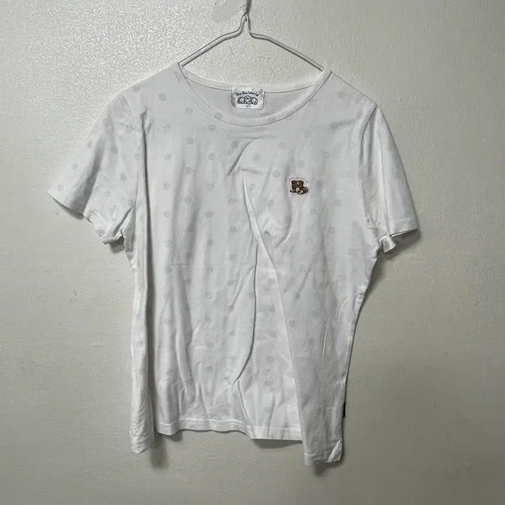 [BUNJANG] Vintage World Dot Bear Short Sleeve T-shirt / 빈티지구 일본빈티지 구구월드 반팔 티셔츠 곰돌이 도트