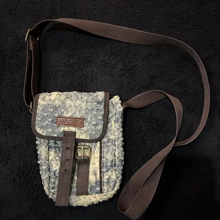 [BUNJANG] Sculptor Denim Crossbody Bag / Sculptor 스컬프터 데님 크로스백
