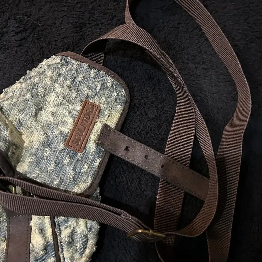 [BUNJANG] Sculptor Denim Crossbody Bag / Sculptor 스컬프터 데님 크로스백
