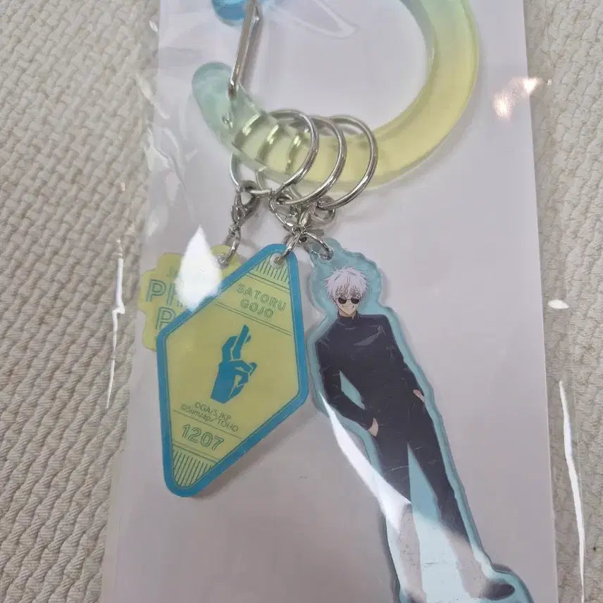 [BUNJANG] Jujutsu Kaisen Phantom Parade Acrylic Carabiner Keyring / 주술회전) 팬텀퍼레이드 쿠지 키링 고죠 게토 추첨 아크릴 카라비너 키홀더