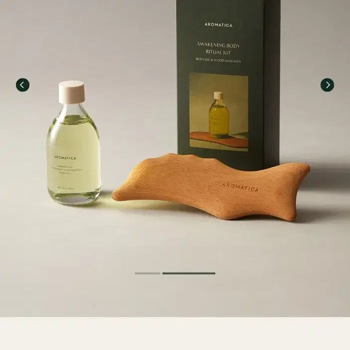 [BUNJANG] Aromatica Awakening Body Oil & Gua Sha Set / 아로마티카)) 어웨이크닝 바디오일&괄사 세트 페퍼민트 유칼립투스