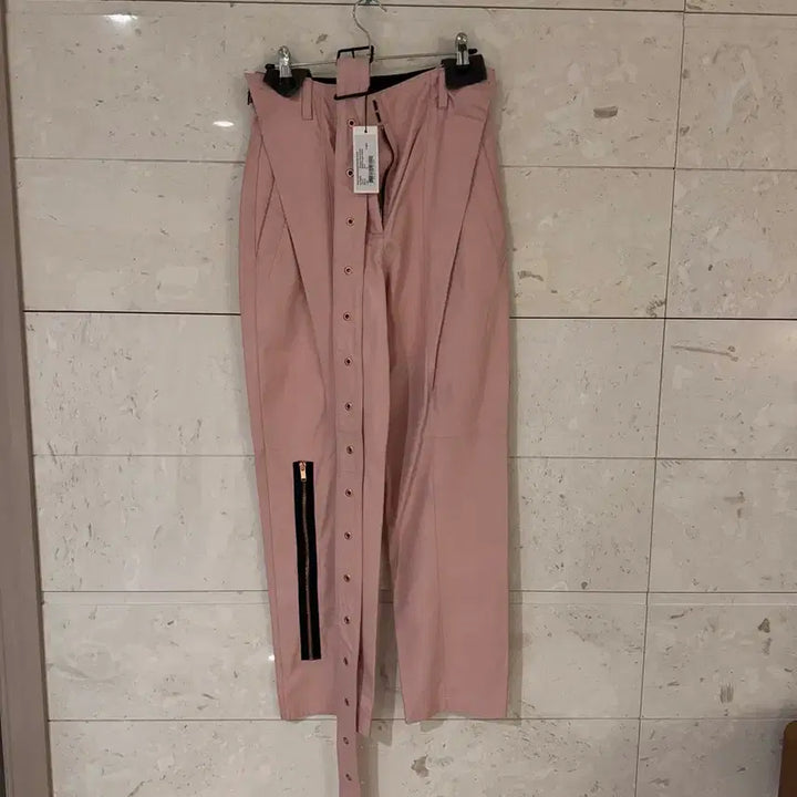 [BUNJANG] Proenza Schouler Leather Pants Pink / (정가 $2450) 프로엔자슐러 컬렉션 레더 팬츠 핑크 새상품 택o