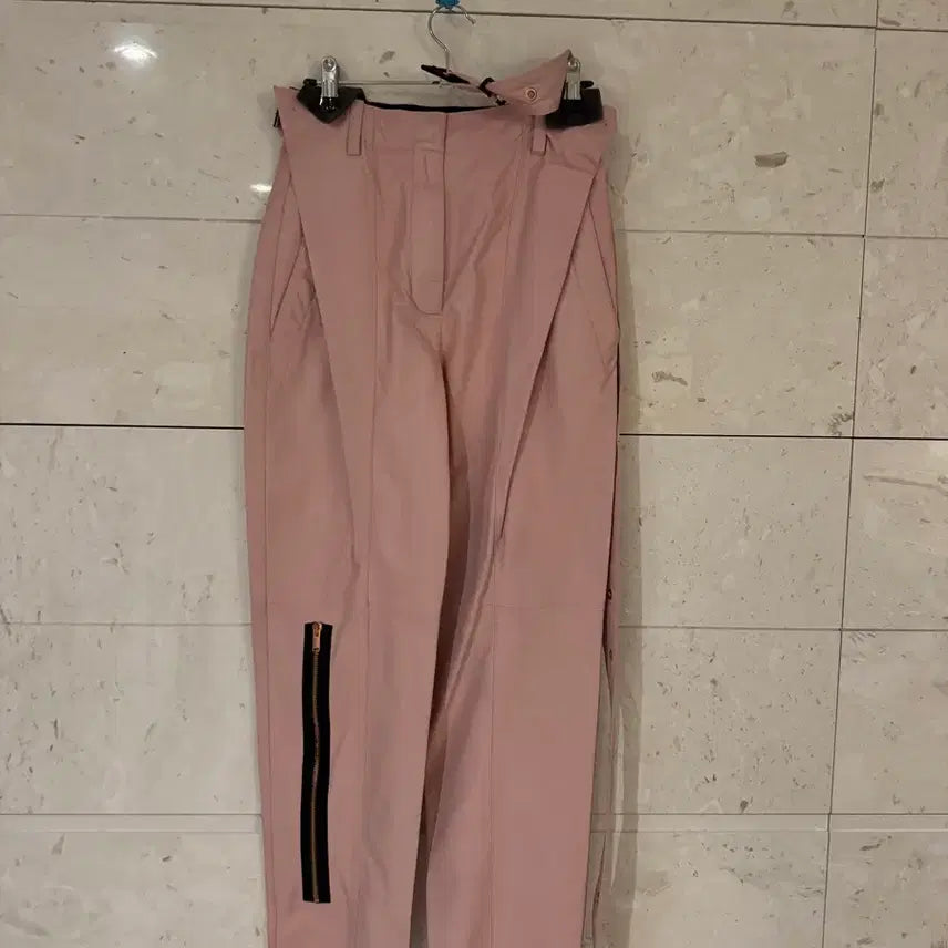 [BUNJANG] Proenza Schouler Leather Pants Pink / (정가 $2450) 프로엔자슐러 컬렉션 레더 팬츠 핑크 새상품 택o