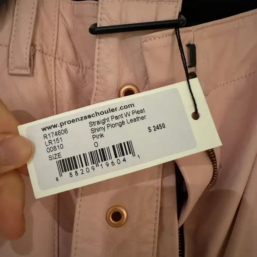 [BUNJANG] Proenza Schouler Leather Pants Pink / (정가 $2450) 프로엔자슐러 컬렉션 레더 팬츠 핑크 새상품 택o