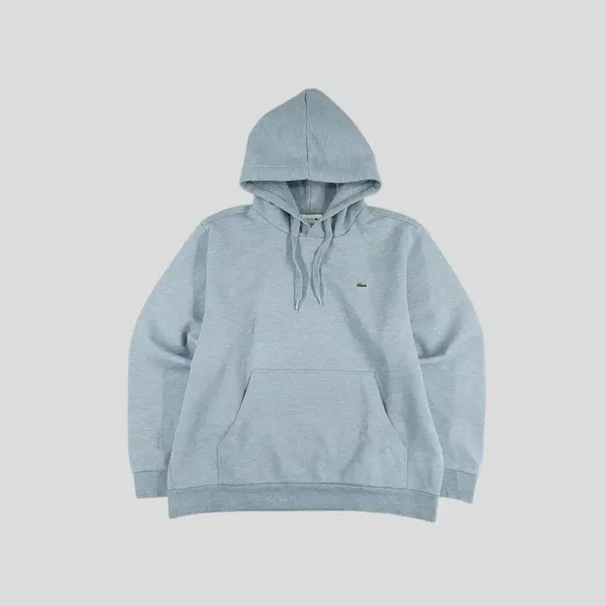 [BUNJANG] Lacoste Croc Patch Cotton Blend Hoodie (L) / 라코스테 스모키블루 크록패치 코튼블렌드 후드 티셔츠 L