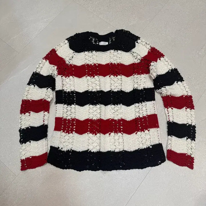[BUNJANG] Soloist Stripe Knit 46 / 솔로이스트 스트라이프 니트 46