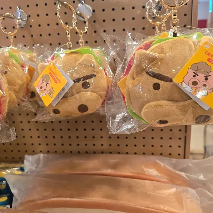 [SOLD OUT] 짱구베이커리 부리부리 햄버거 파우치 키링