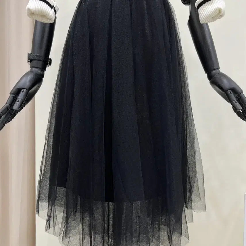 [BUNJANG] Color Block Knit Skirt Mix Asymmetrical Dress / [새상품] 배색 니트 샤 스커트 믹스 언발 원피스 봄 출근룩 모임룩