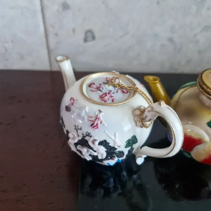 [BUNJANG] NINI Vintage Teapot Miniature Set / NINI빈티지 티팟 공예장식품 미니어처3종