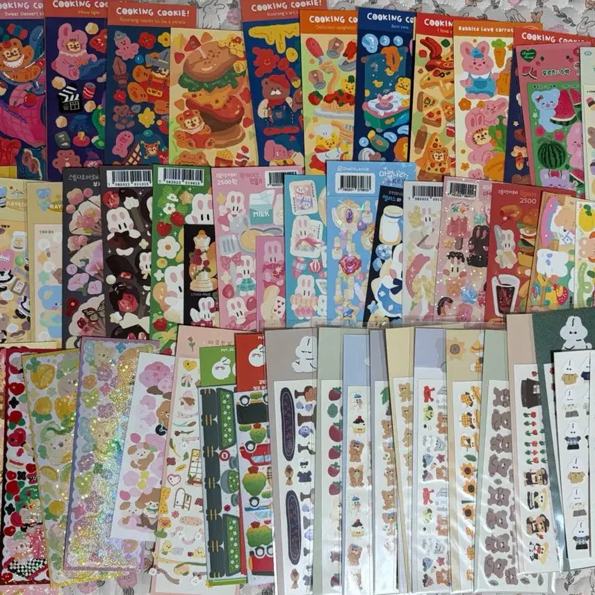 [BUNJANG] Unspecified Sticker Bundle Set / 씰스티커 308장