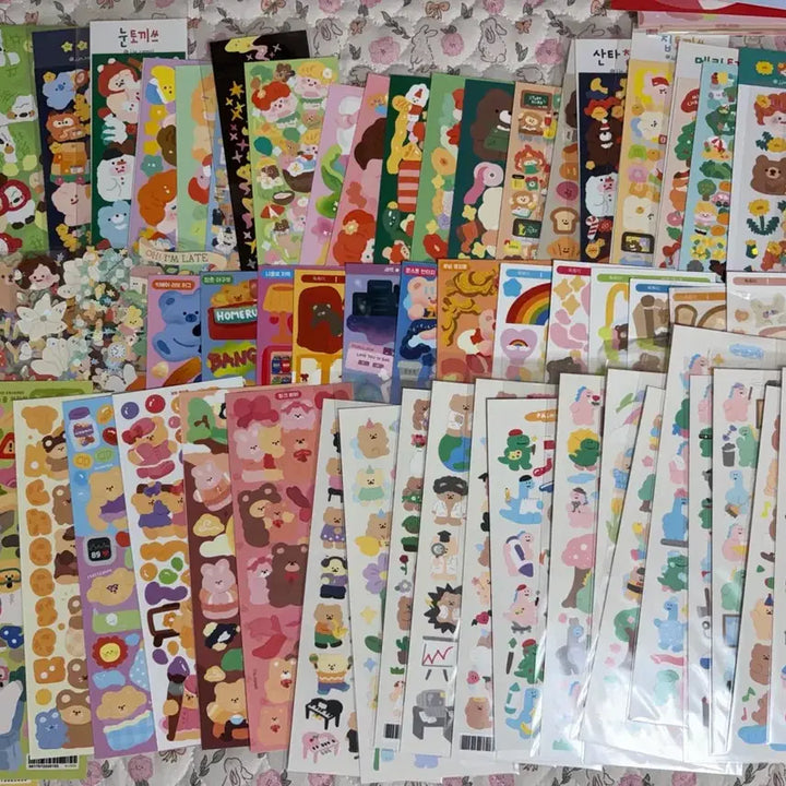 [BUNJANG] Unspecified Sticker Bundle Set / 씰스티커 308장