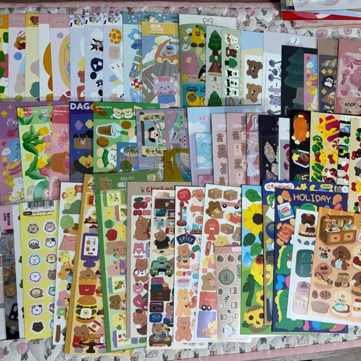 [BUNJANG] Unspecified Sticker Bundle Set / 씰스티커 308장