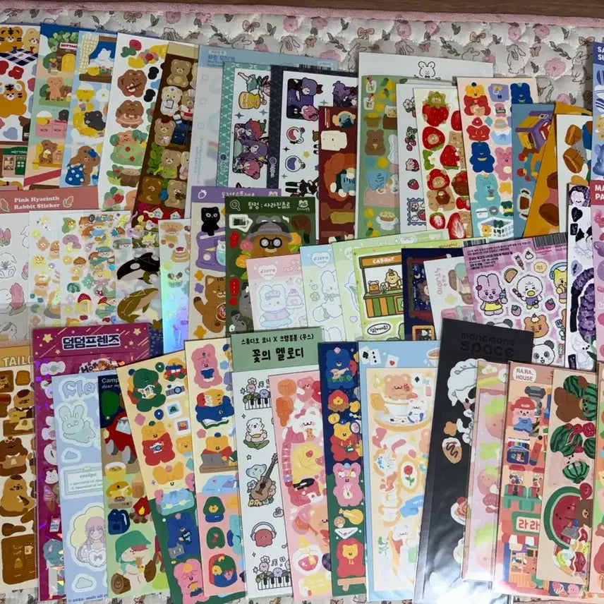 [BUNJANG] Unspecified Sticker Bundle Set / 씰스티커 308장