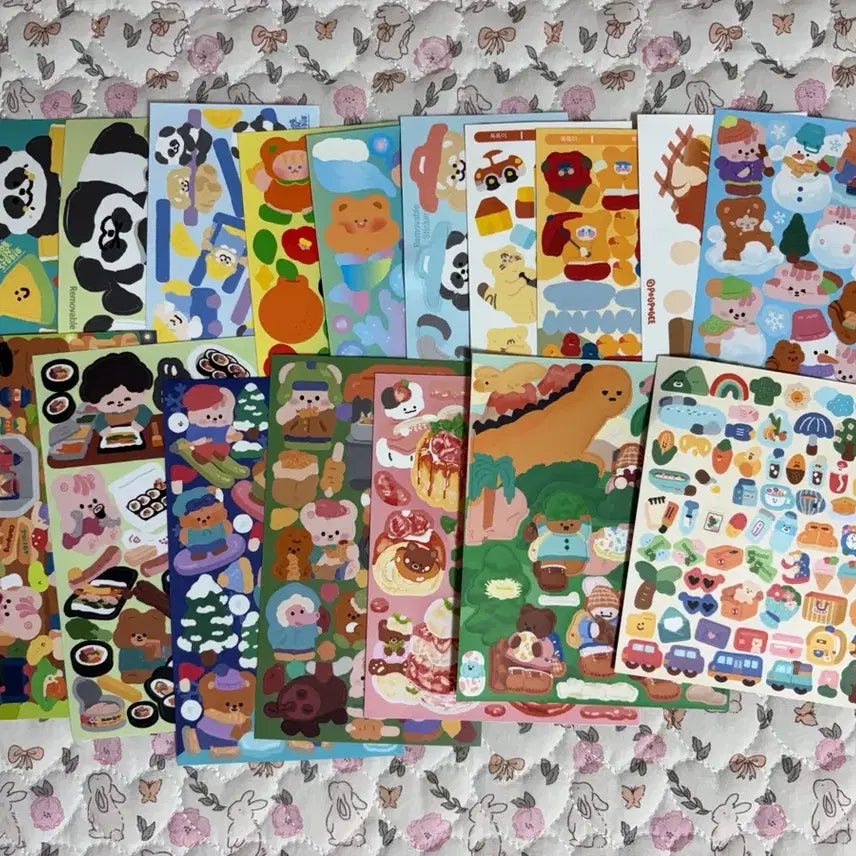 [BUNJANG] Unspecified Sticker Bundle Set / 씰스티커 308장