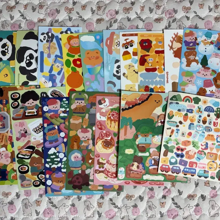 [BUNJANG] Unspecified Sticker Bundle Set / 씰스티커 308장