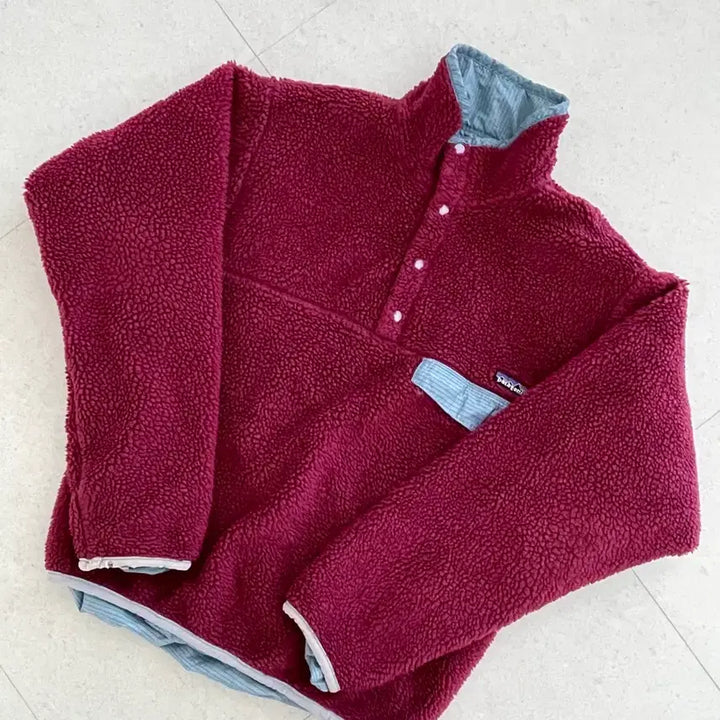 [BUNJANG] Patagonia Glissade Snap-T Fleece Jacket / [S] 파타고니아 빈티지 글리세이드 스냅티 신칠라 라즈베리 / 스카이