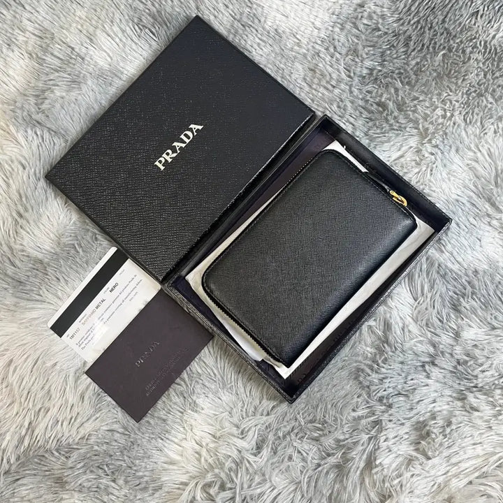 [BUNJANG] Prada Saffiano Black Zip Wallet / [새상품] 프라다 샤피아노 블랙 지퍼 지갑