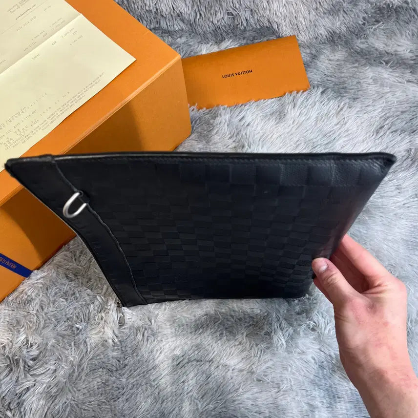 [BUNJANG] Louis Vuitton Damier Infini Clutch Bag / [OS,풀구성품] 루이비통 다미에 인피니 클러치백