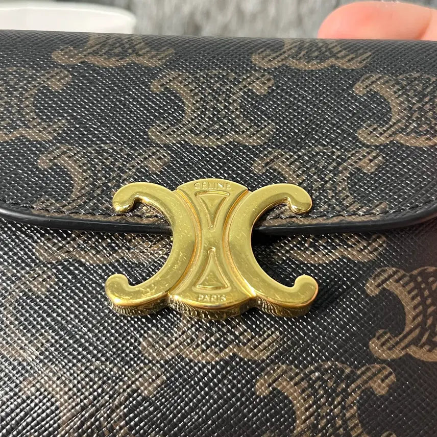 [BUNJANG] Celine Triomphe Wallet / [OS,풀구성품] 셀린느 트리옹프 반지갑
