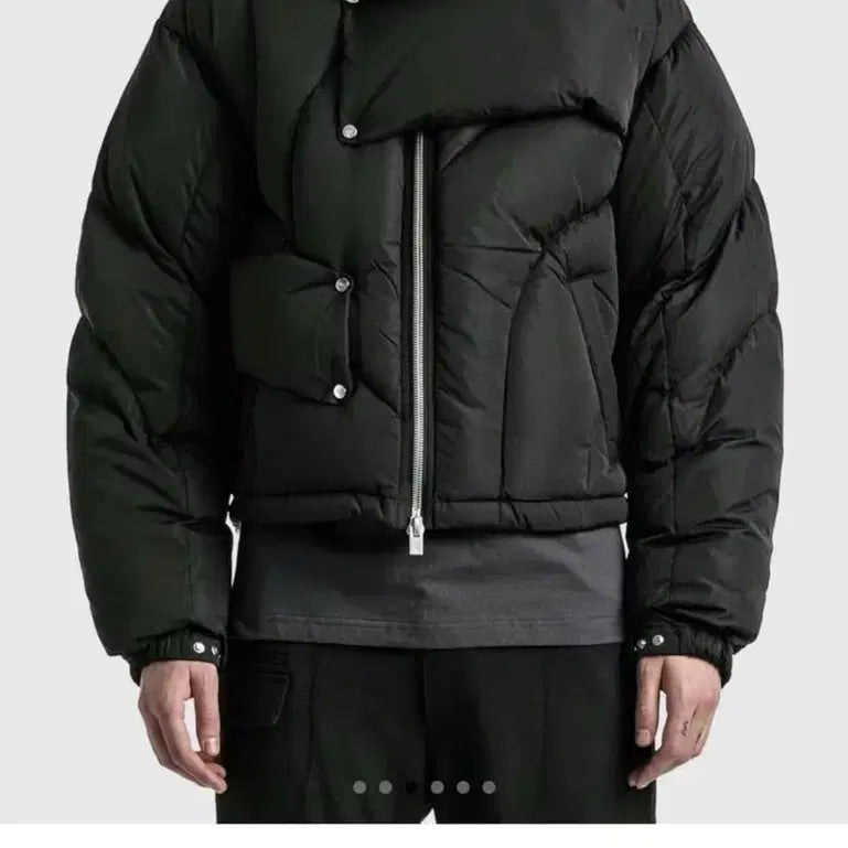 [BUNJANG] Heliot Emil Asymmetry Puffer Jacket / heliot emil asymmetry puffer 패딩 L