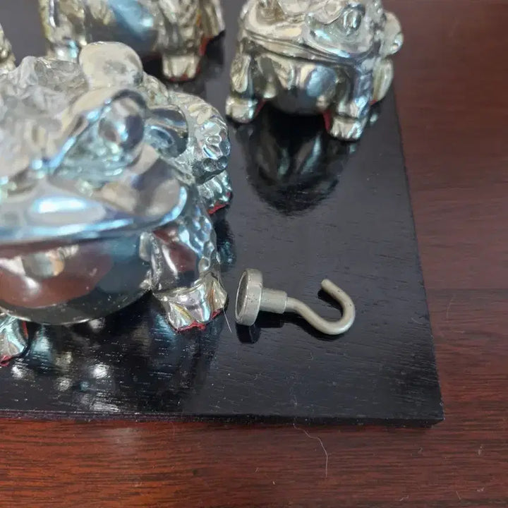 [BUNJANG] Alloy Toad Statues Set / 합금 두꺼비 조각상 4개 세트