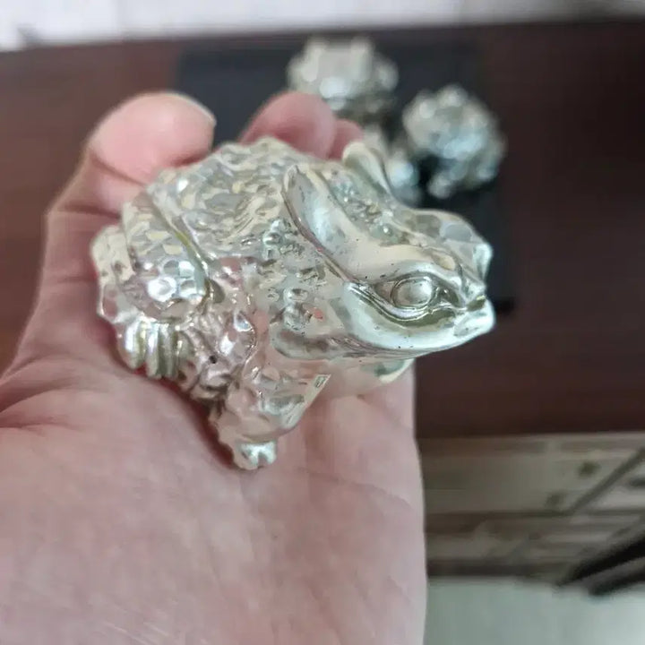 [BUNJANG] Alloy Toad Statues Set / 합금 두꺼비 조각상 4개 세트