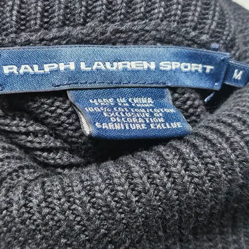 [BUNJANG] Polo Ralph Lauren Cable Knit Turtleneck Sweater M / 폴로랄프로렌 꽈배기 긴팔 터틀넥 목폴라 니트 M