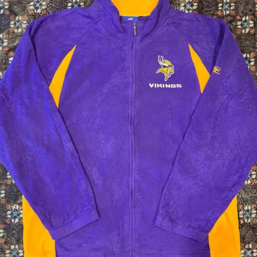 [BUNJANG] Reebok Minnesota Vikings Fleece Zip-Up Jacket / NFL 미네소타 바이킹스 리복 플리스 집업