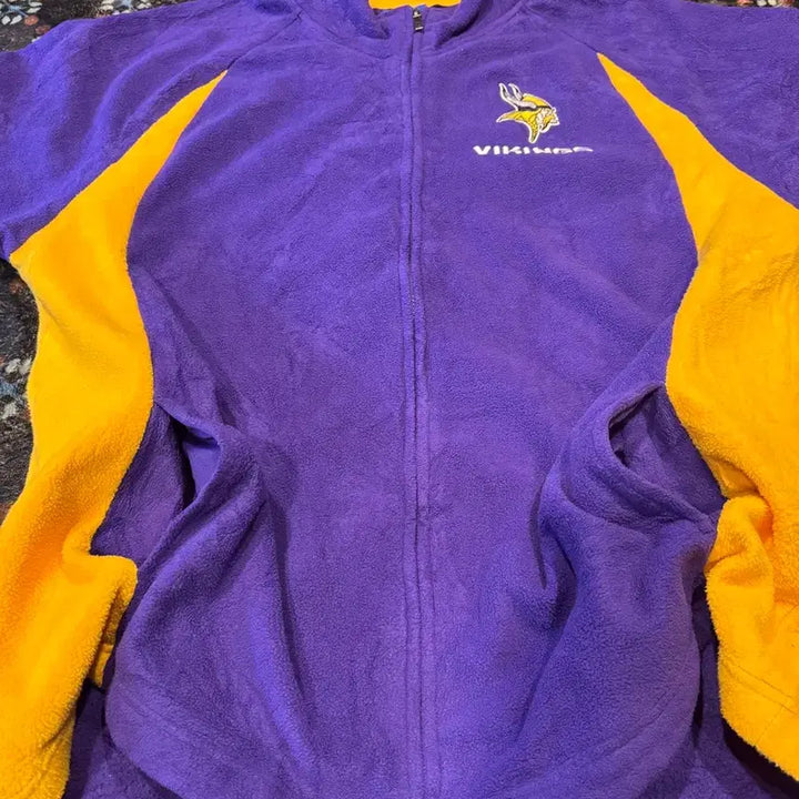 [BUNJANG] Reebok Minnesota Vikings Fleece Zip-Up Jacket / NFL 미네소타 바이킹스 리복 플리스 집업
