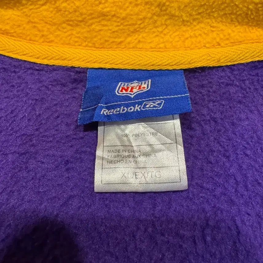 [BUNJANG] Reebok Minnesota Vikings Fleece Zip-Up Jacket / NFL 미네소타 바이킹스 리복 플리스 집업