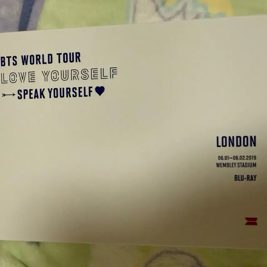 방탄소년단 럽셀콘 스픽콘 런던 블루레이
