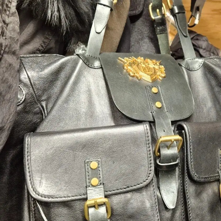 [BUNJANG] Givenchy Vintage Leather Black Tote Bag / 지방시(Givenchy)의 빈티지 가죽 블랙토드백