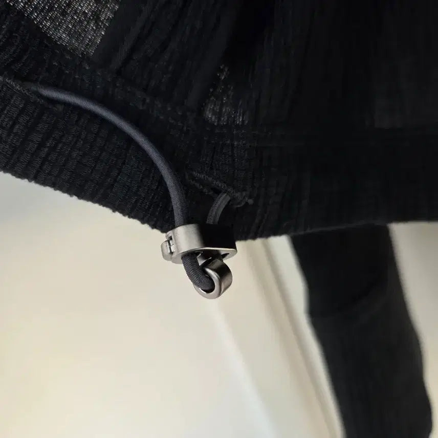 [BUNJANG] Solid Homme Seersucker String High Neck Zip-up Jumper / 솔리드옴므 시어써커 스트링 하이넥 집업 점퍼 48