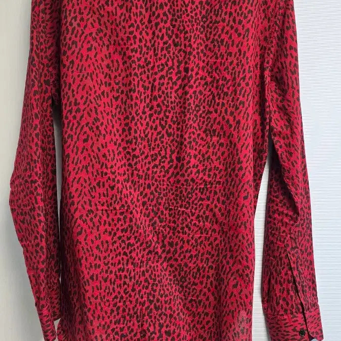 [BUNJANG] Saint Laurent 13AW Babycat Red Shirt / 생로랑 13aw 베이비캣 레드 셔츠