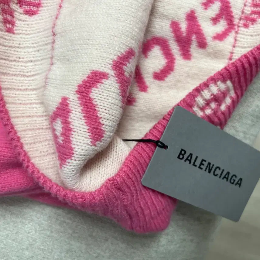 [BUNJANG] Balenciaga Pink Logo Knit XS / 발렌시아가 핑크 로고 니트 xs 새제품