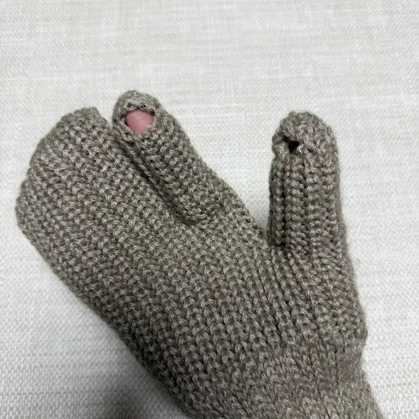 [BUNJANG] BeSlow 3 Finger Wool Blended Knit Gloves / (새상품) 비슬로우 3 FINGER WOOL BLENDED KNIT 장갑