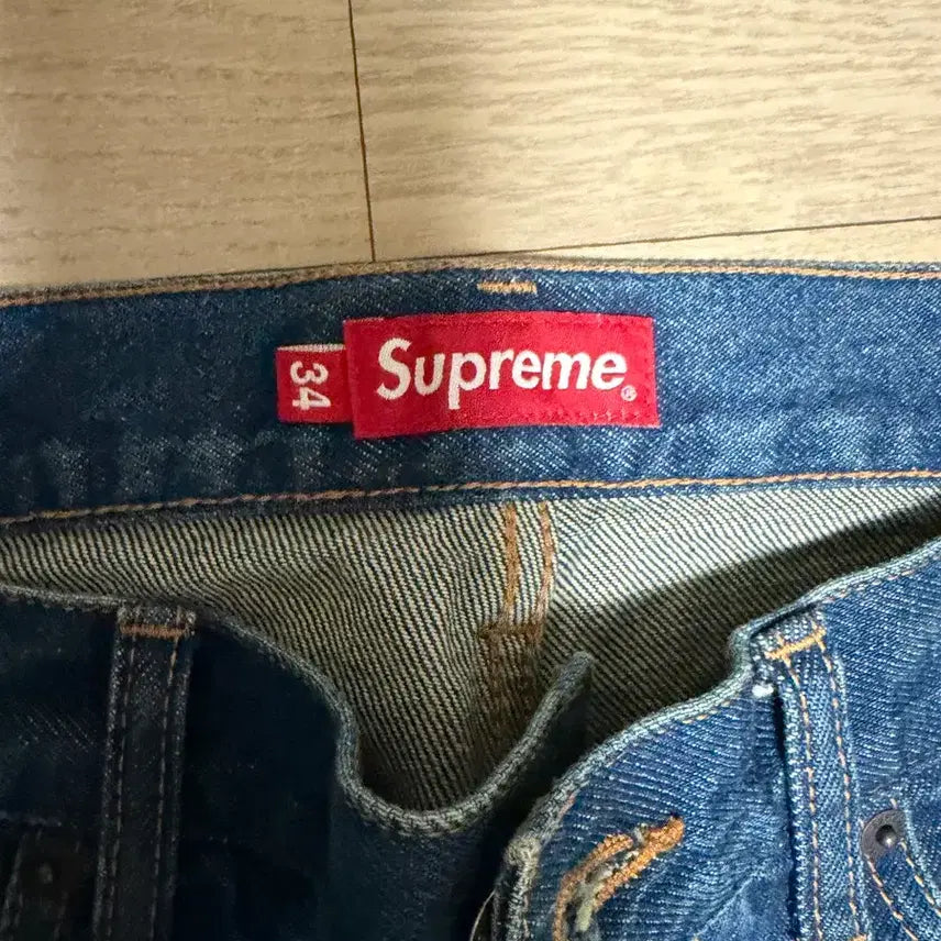 [BUNJANG] Supreme 23SS Jeans / (34) 슈프림 시보리 루즈 핏 진 리지드 인디고 - 23SS