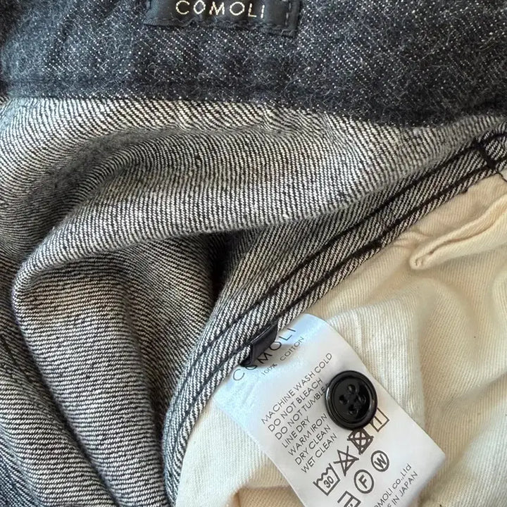 [BUNJANG] Comoli Black Ecru Denim Set 2 Size / 코모리 블랙 에크루 데님 셋업 2사이즈