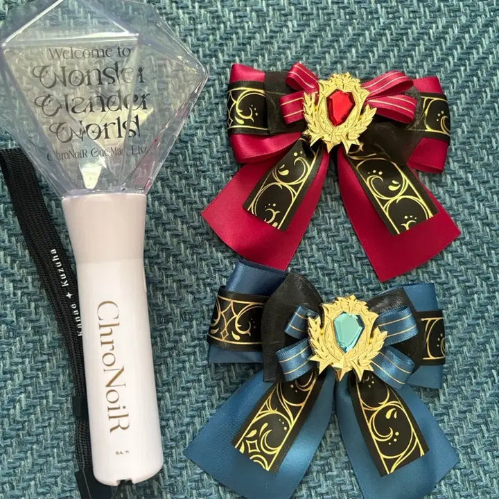 [BUNJANG] Kuro No War Official Lightstick and Ribbon Bundle Set / 쿠로노와 응원봉+공식 리본 일괄