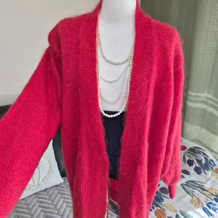 [BUNJANG] Loose Fit Knit Jacket / 세련 색감예술 루즈핏 니트자켓