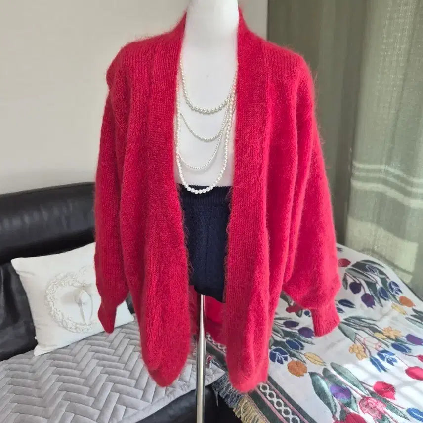 [BUNJANG] Loose Fit Knit Jacket / 세련 색감예술 루즈핏 니트자켓