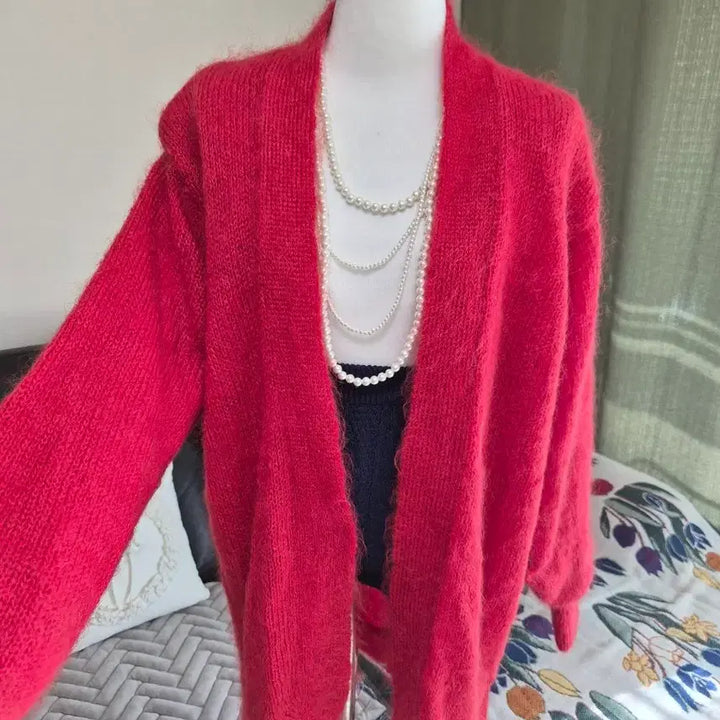 [BUNJANG] Loose Fit Knit Jacket / 세련 색감예술 루즈핏 니트자켓
