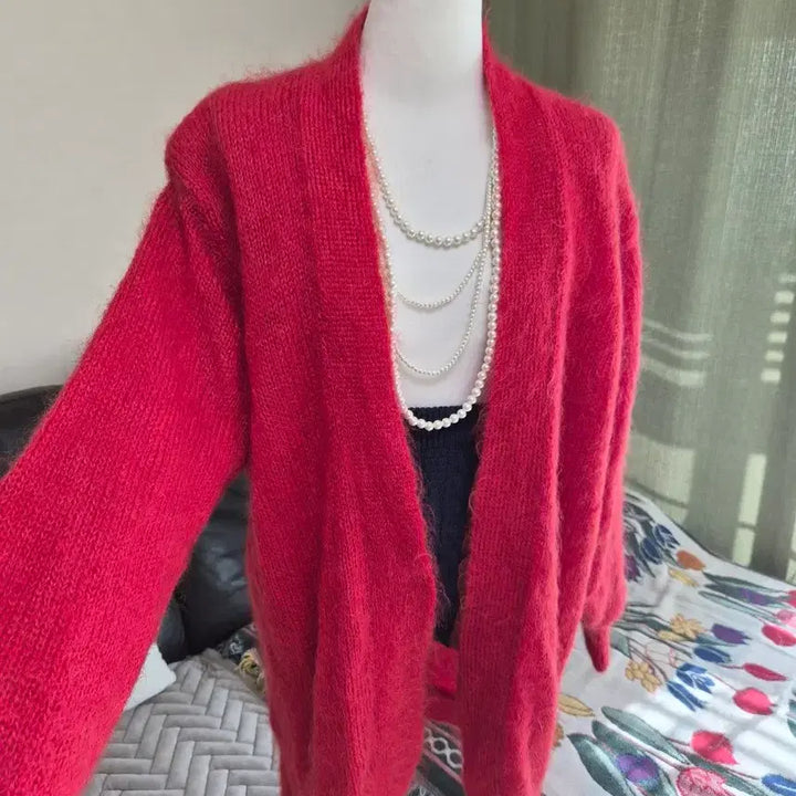 [BUNJANG] Loose Fit Knit Jacket / 세련 색감예술 루즈핏 니트자켓