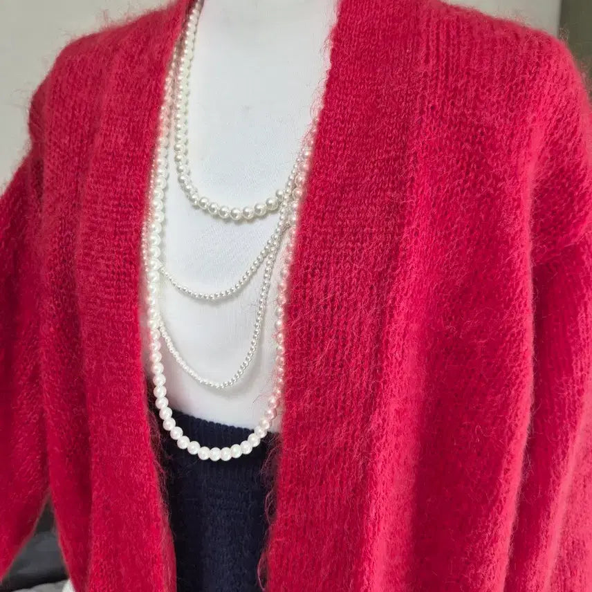 [BUNJANG] Loose Fit Knit Jacket / 세련 색감예술 루즈핏 니트자켓